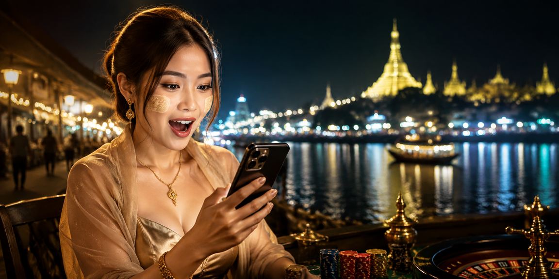 မော်လမြိုင်တွင် မိုဘိုင်းကာစီနိုအသုံးပြုသူဓာတ်ပုံ